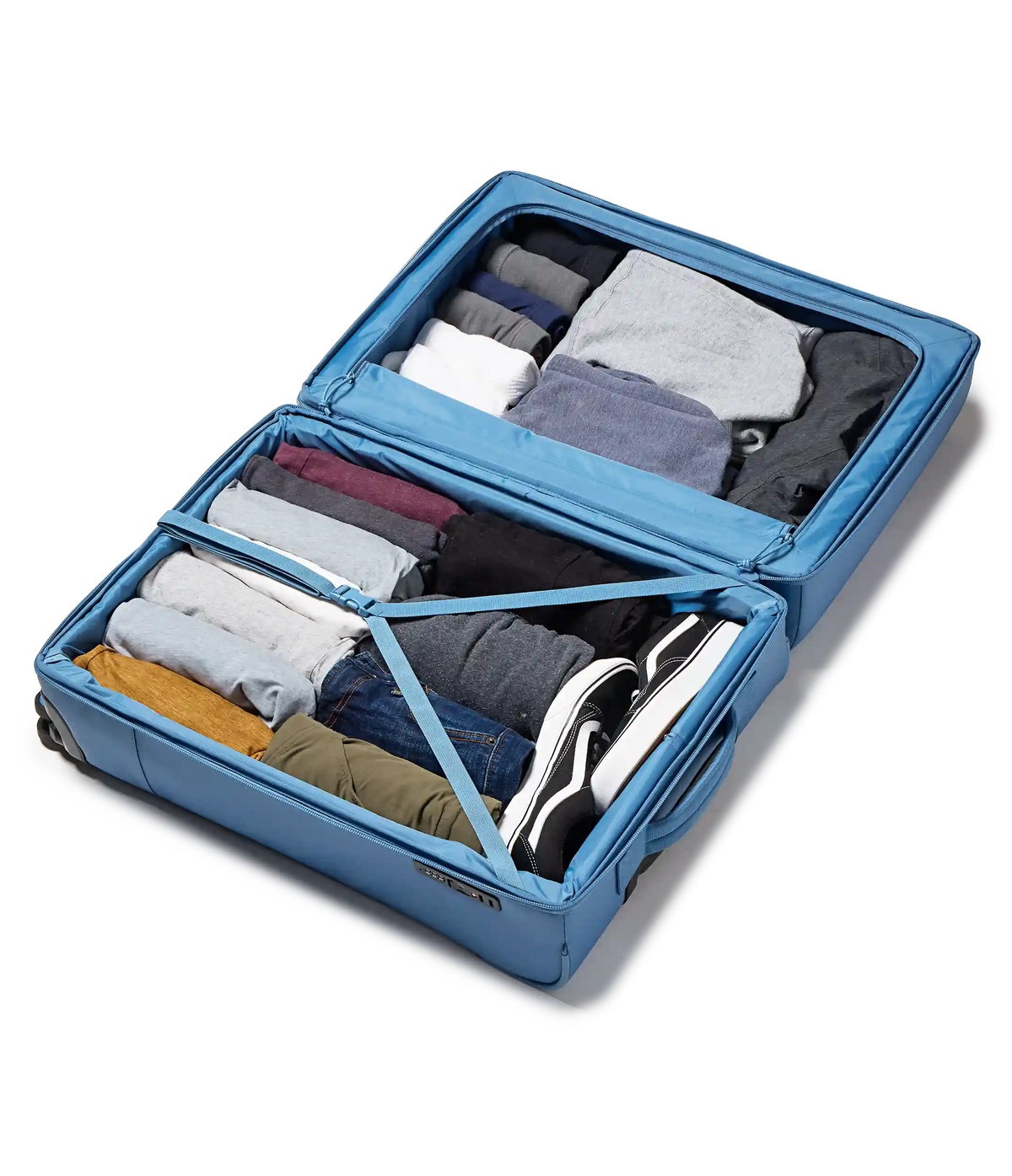 26" Checked Luggage Packing Cubes Elemental Blue Set