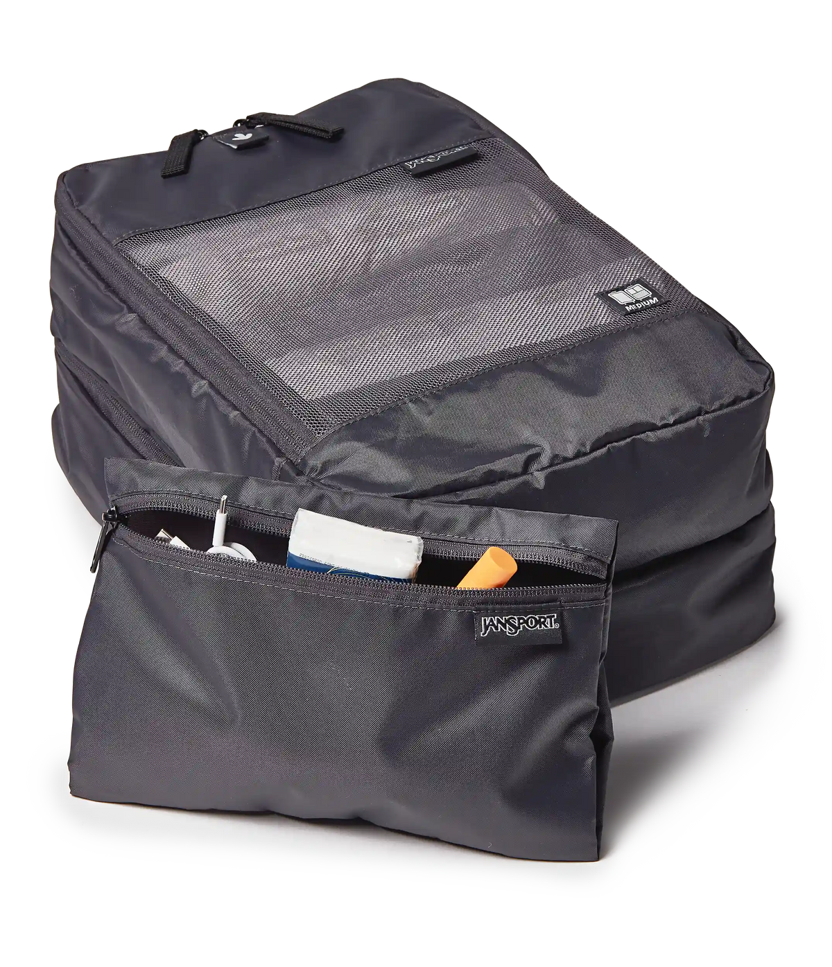 22" Carry On Luggage Packing Cubes Smokey Grit Set